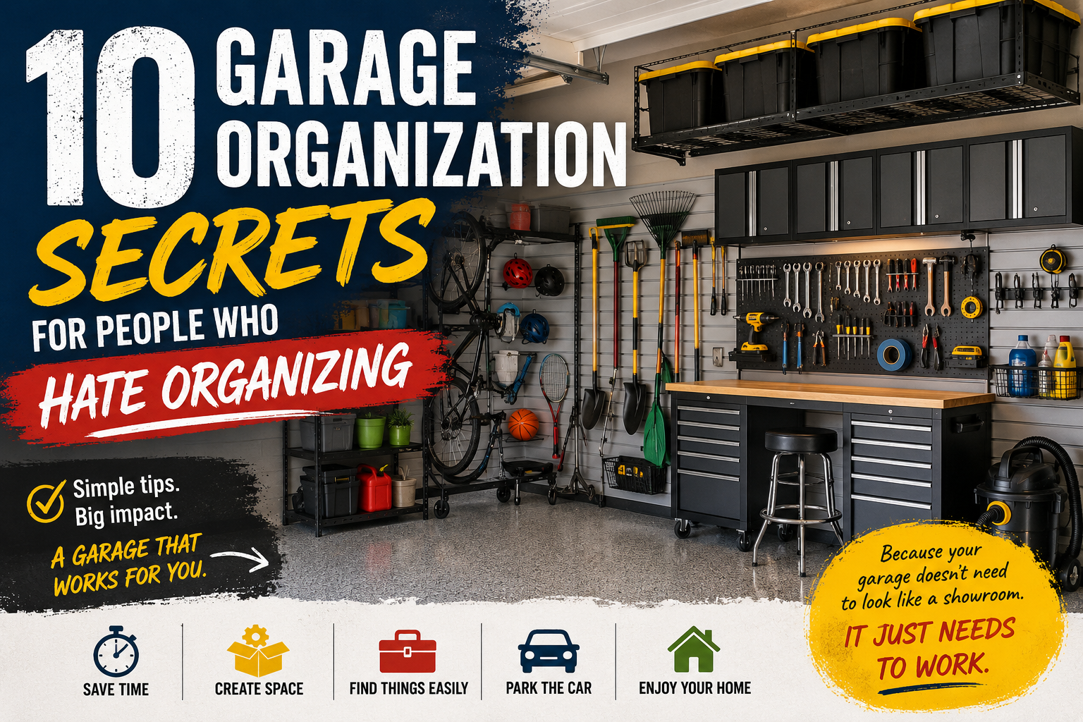 10 Garage Organization Secrets for People Who Hate Organizing