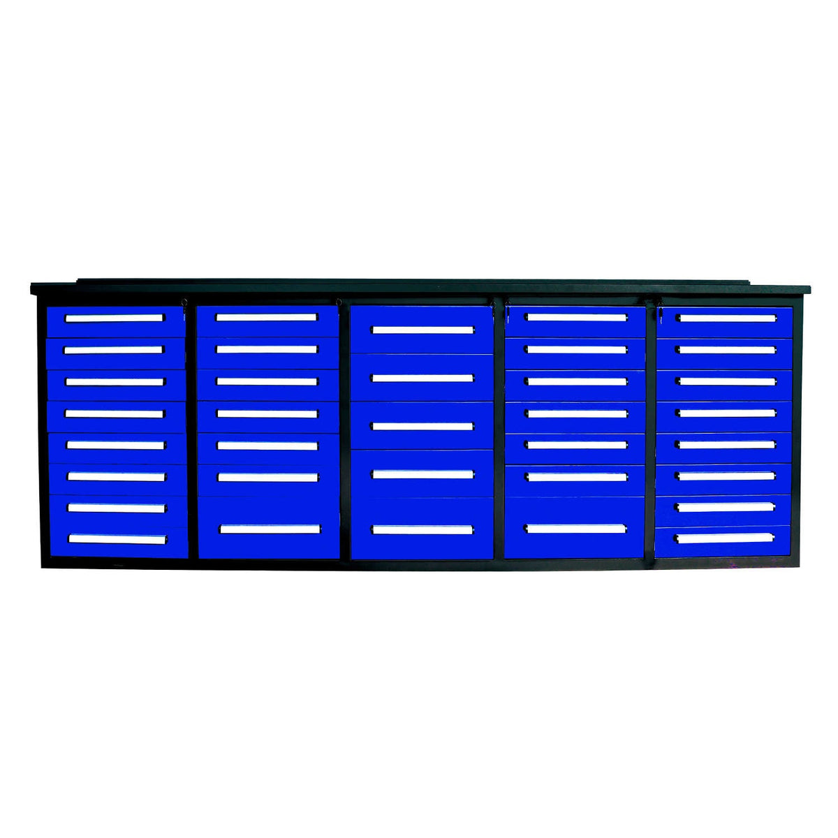 10ft Heavy-Duty Workbench Storage Cabinet with 35 Drawers