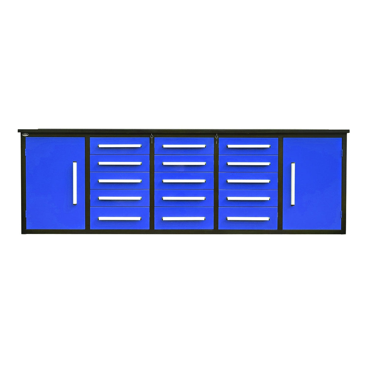 10ft Workbench Storage Cabinet with 15 Drawers & 2 Cabinets - Home Outpost Supply