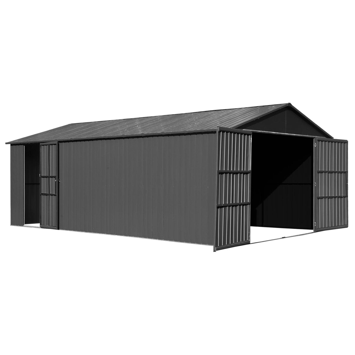 12x20ft Outdoor Metal Garage Shed - Home Outpost Supply