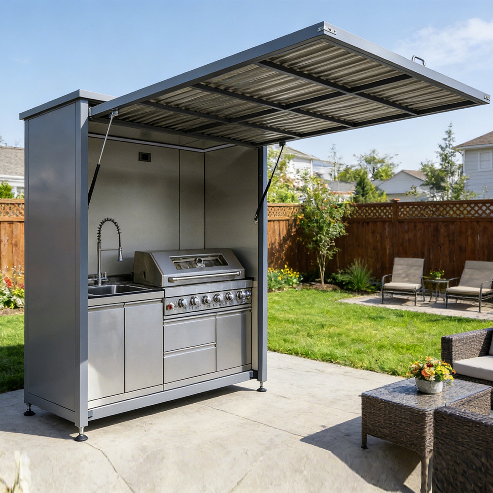 3ftx7ft BBQ House Outdoor Kitchen