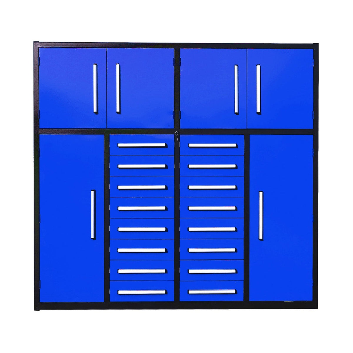 7ft Garage Storage Cabinet with 16 Drawers - Home Outpost Supply