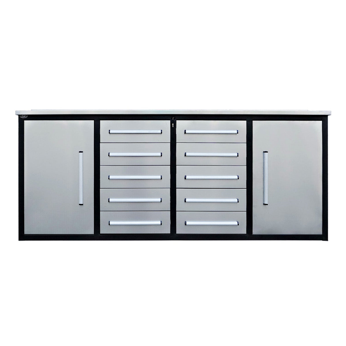 7ft Heavy Duty Workbench with 10 Drawers & 2 Cabinets - Home Outpost Supply