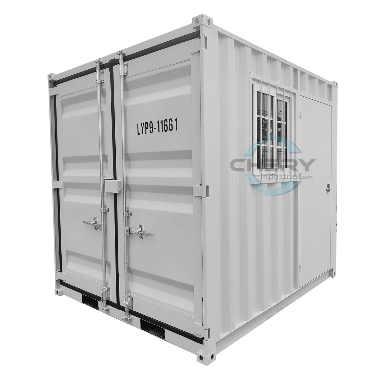 9' Small Steel Shipping Container with Side Door & Window