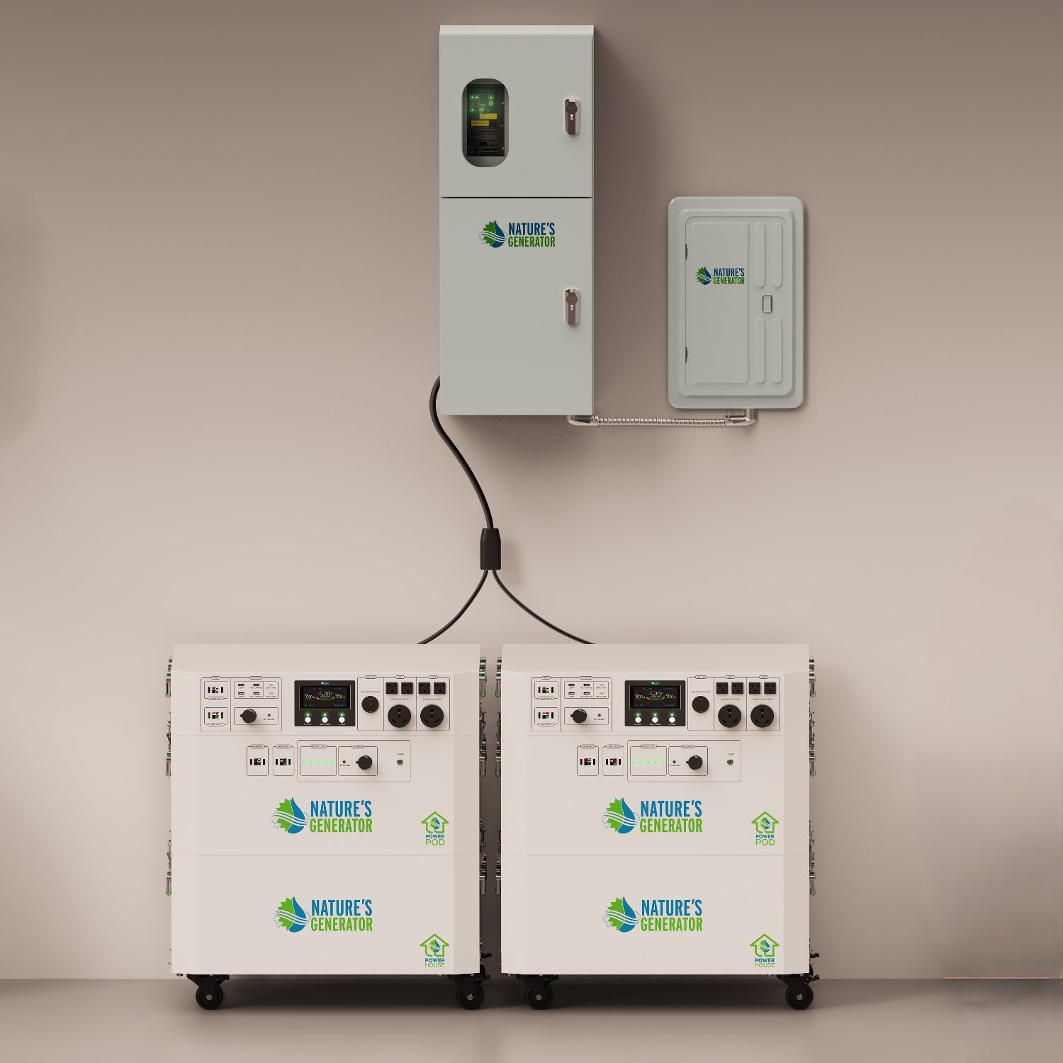 Powerhouse V2 Solar Generator and Transfer Switch