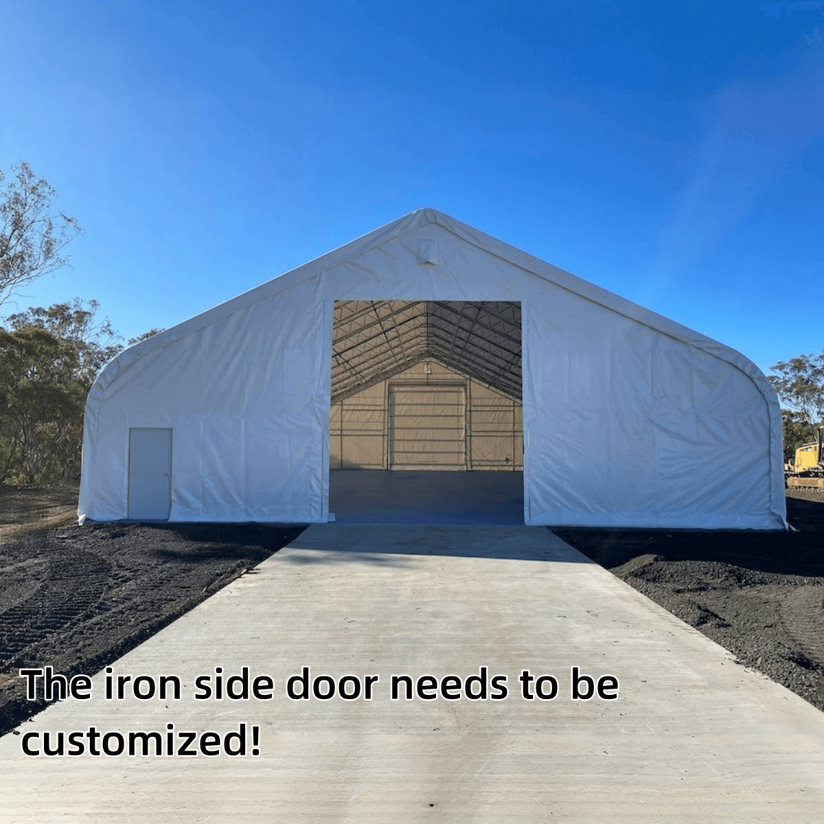 W50'xL80'xH23' Double Truss Storage Shelter