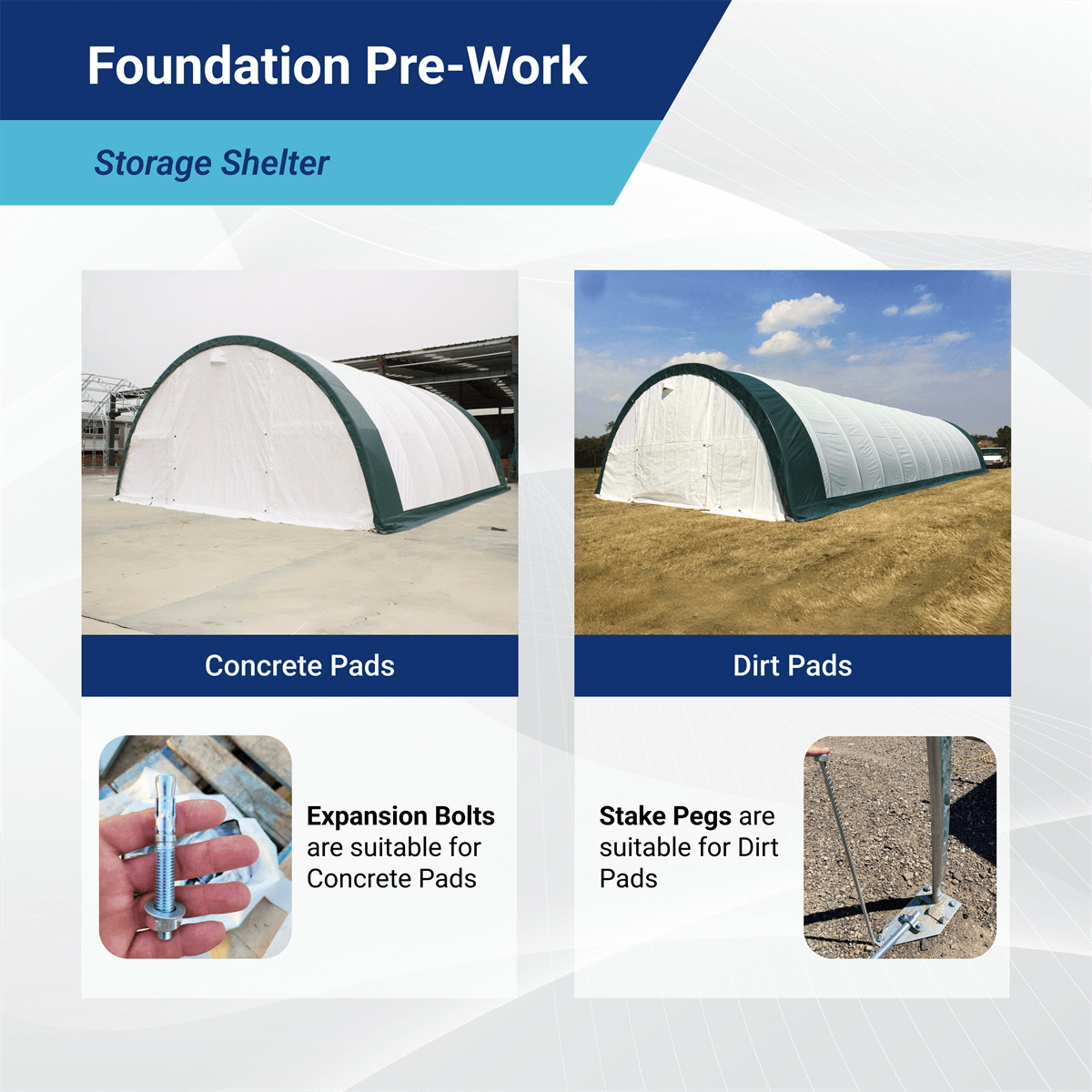 W40'xL80'xH20' Single Truss Arch Storage Shelter