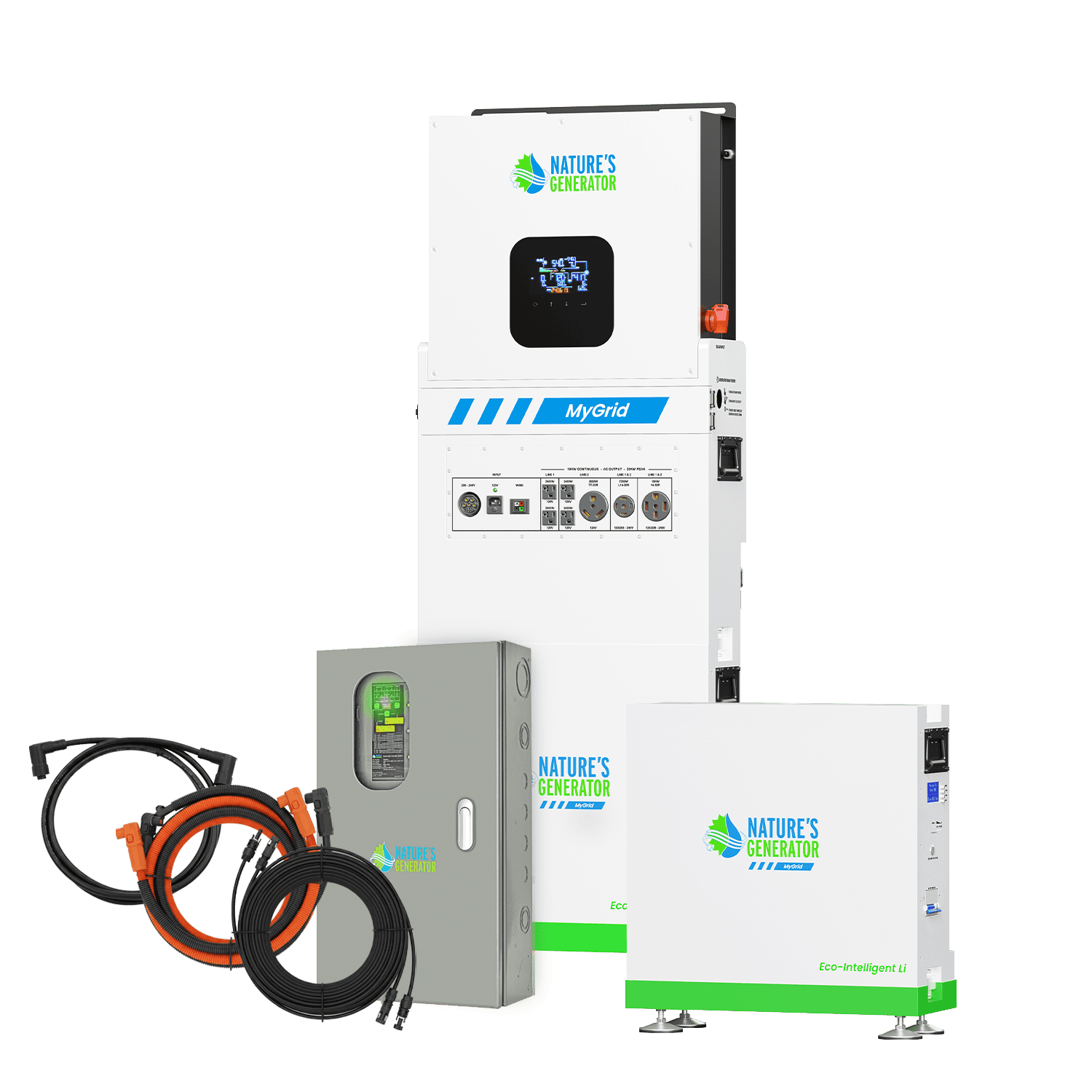 MyGrid 10K with Transfer Switch for House Battery Backup