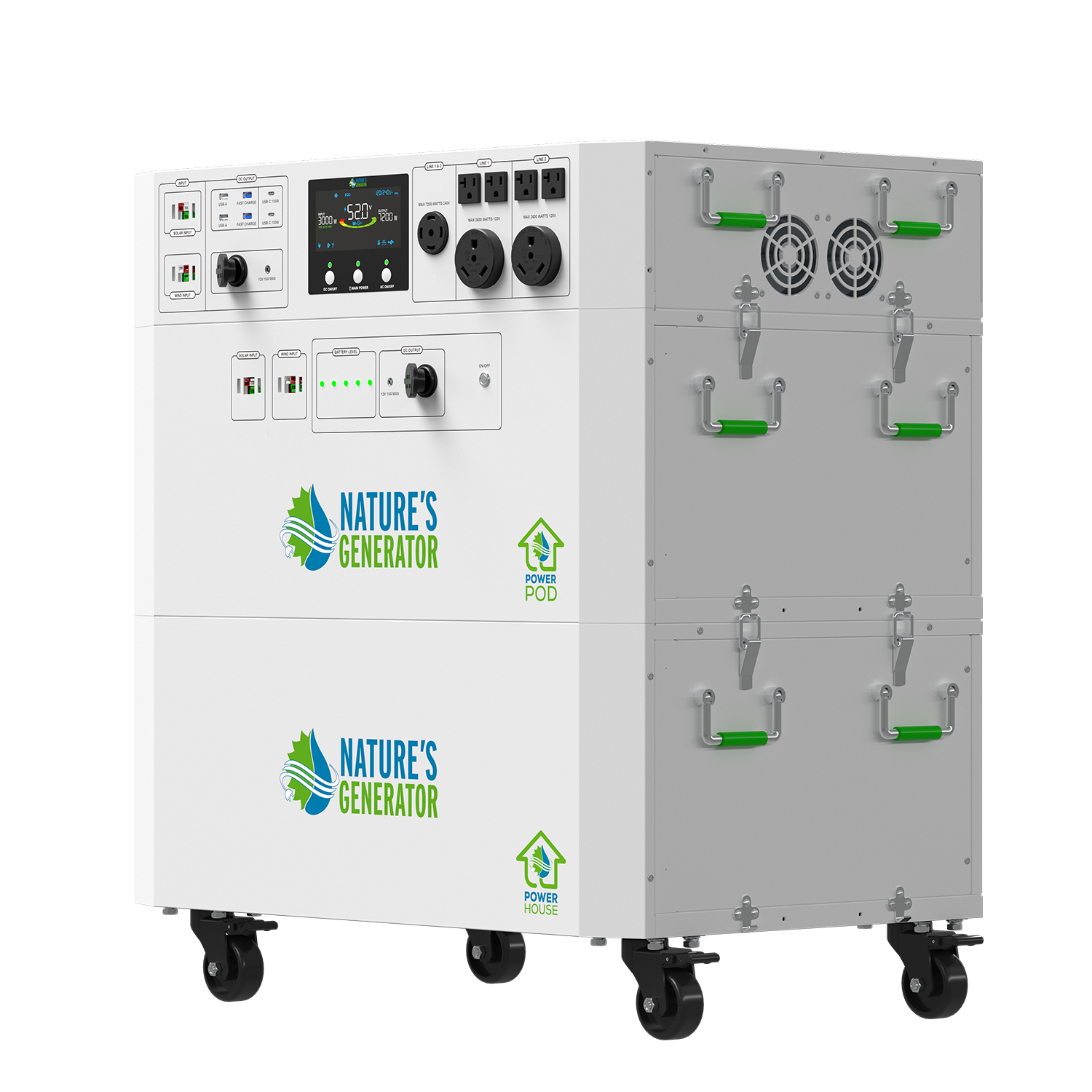 Powerhouse V2 Solar Generator and Transfer Switch