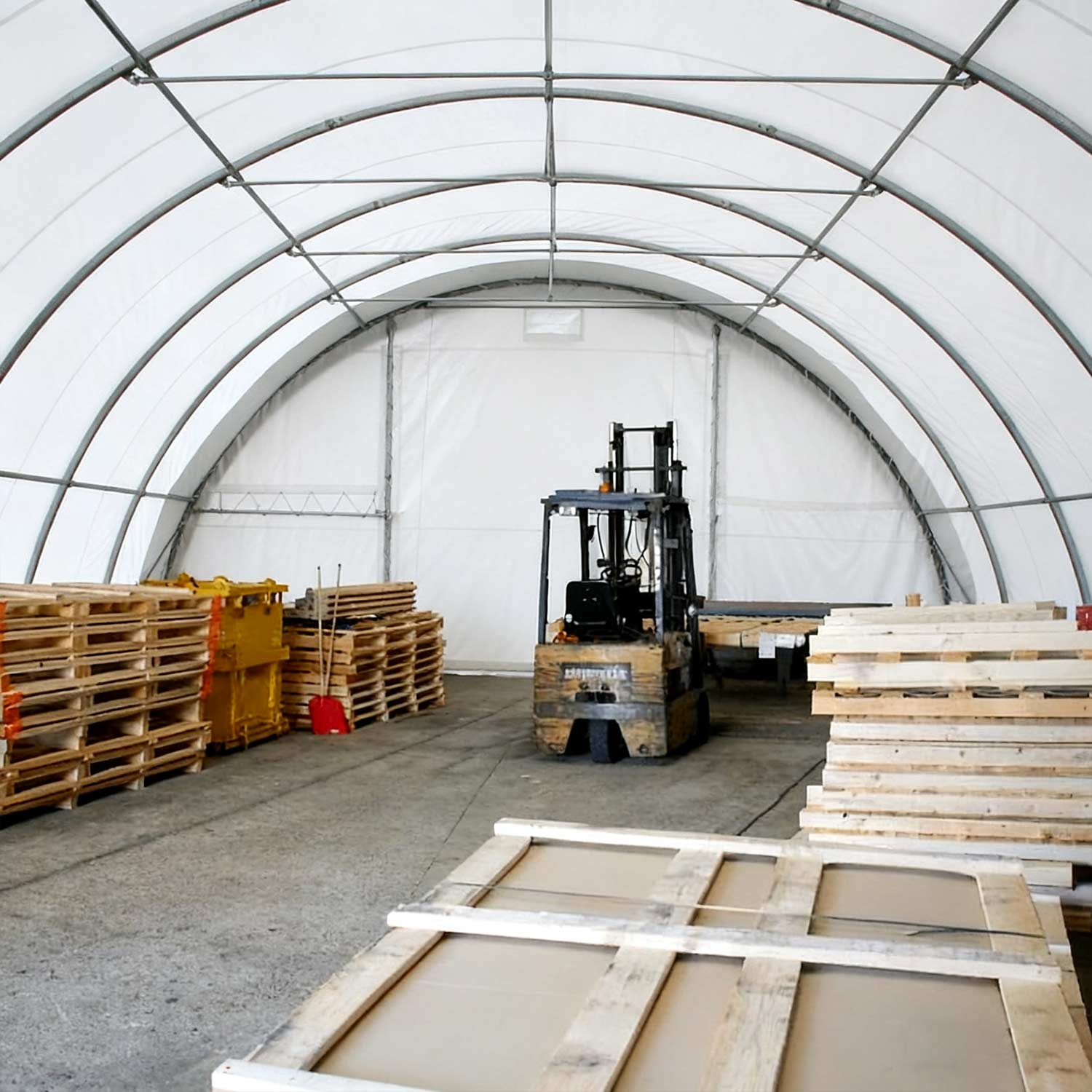 W40'xL80'xH20' Single Truss Arch Storage Shelter
