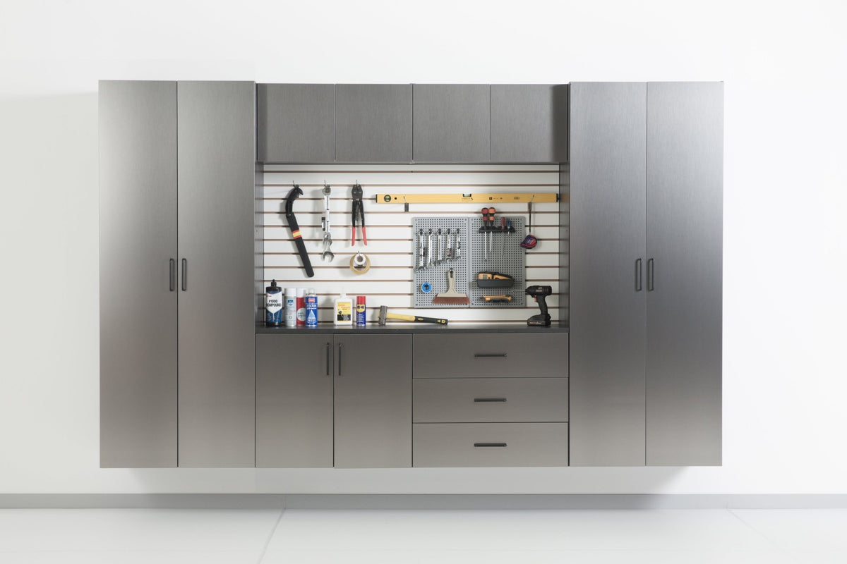 Astro Series 128 in. W x 79 in. H x 20 in. D Garage Cabinet Set A (7-Piece) - Home Outpost Supply
