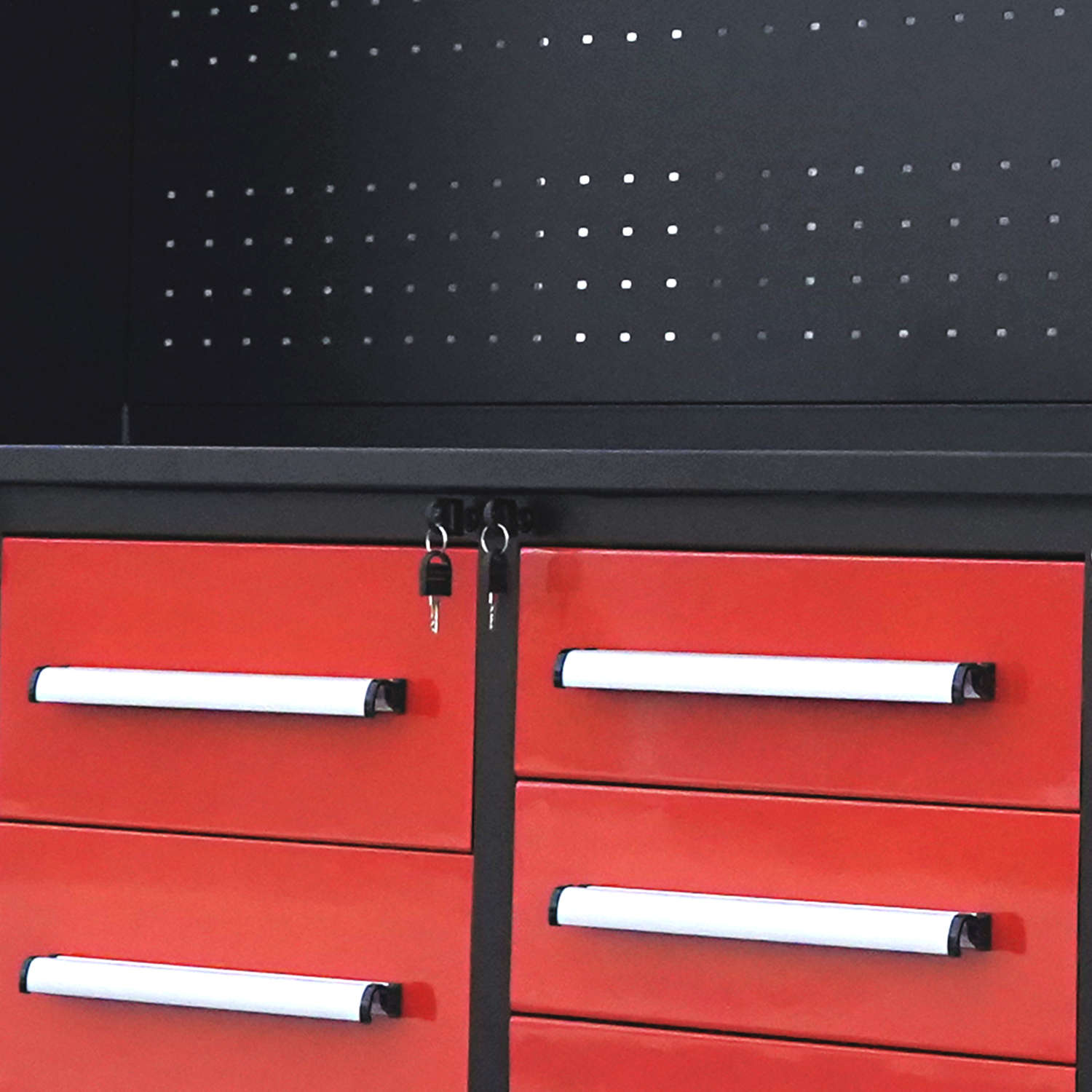 10ft Workbench Cabinet(40 Drawers, 2 Cabinets & 1 Pegboard)