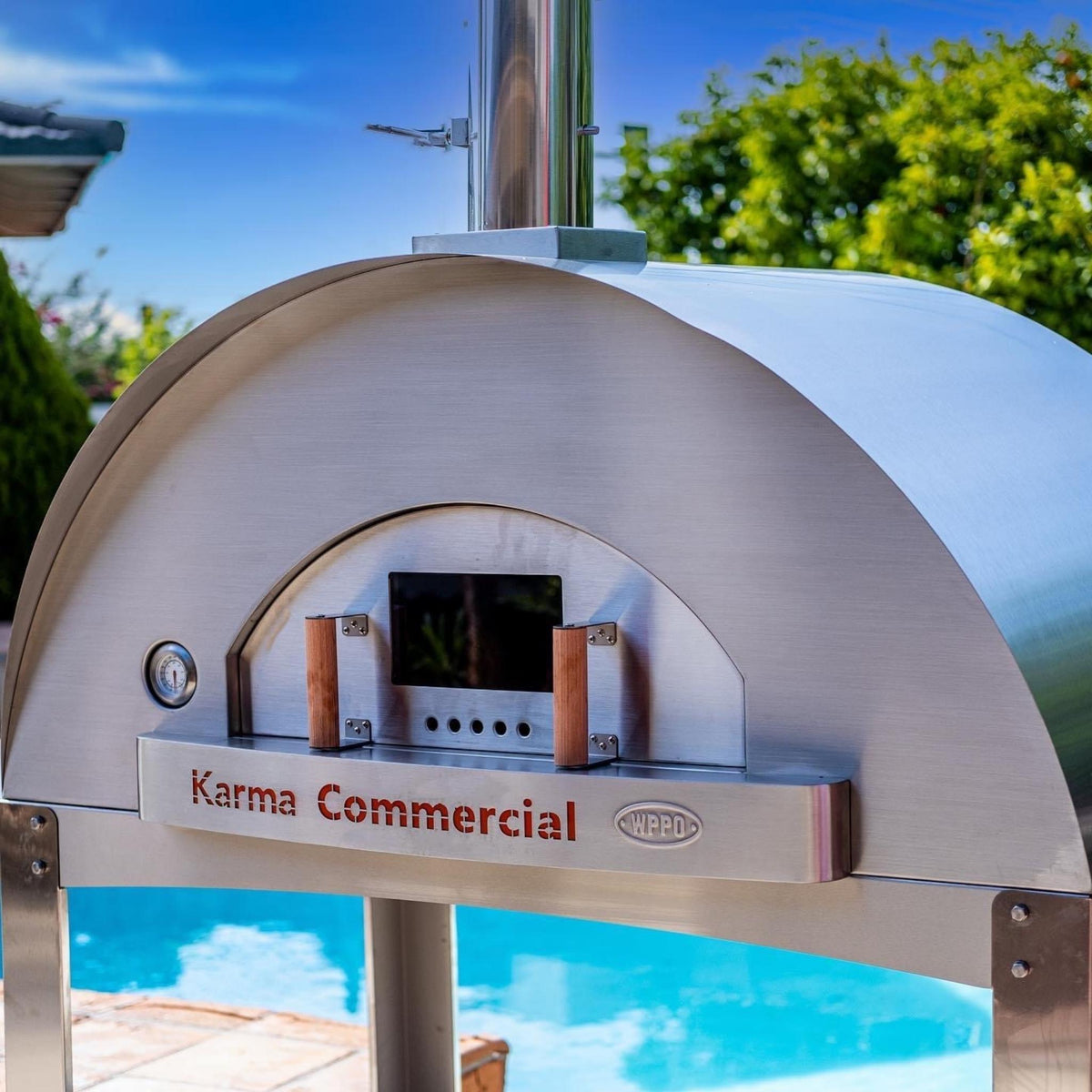 Karma 55 304 Stainless Steel Commercial Wood-Fired Oven - Home Outpost Supply