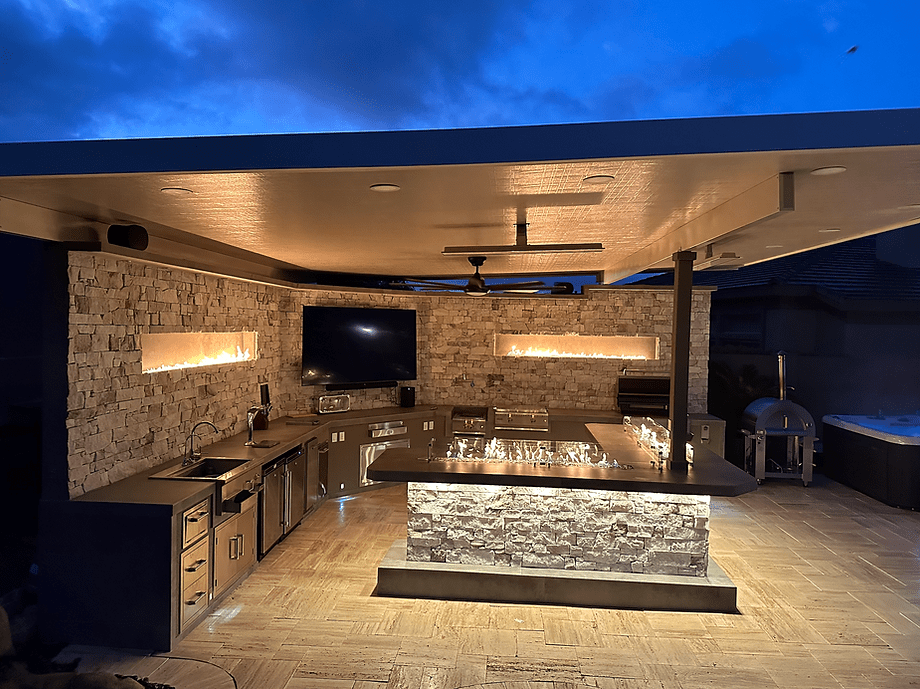 KoKoMo Luxury Outdoor Kitchen BBQ Island - Custom Built Premium Cooking Station for Your Backyard - Home Outpost Supply