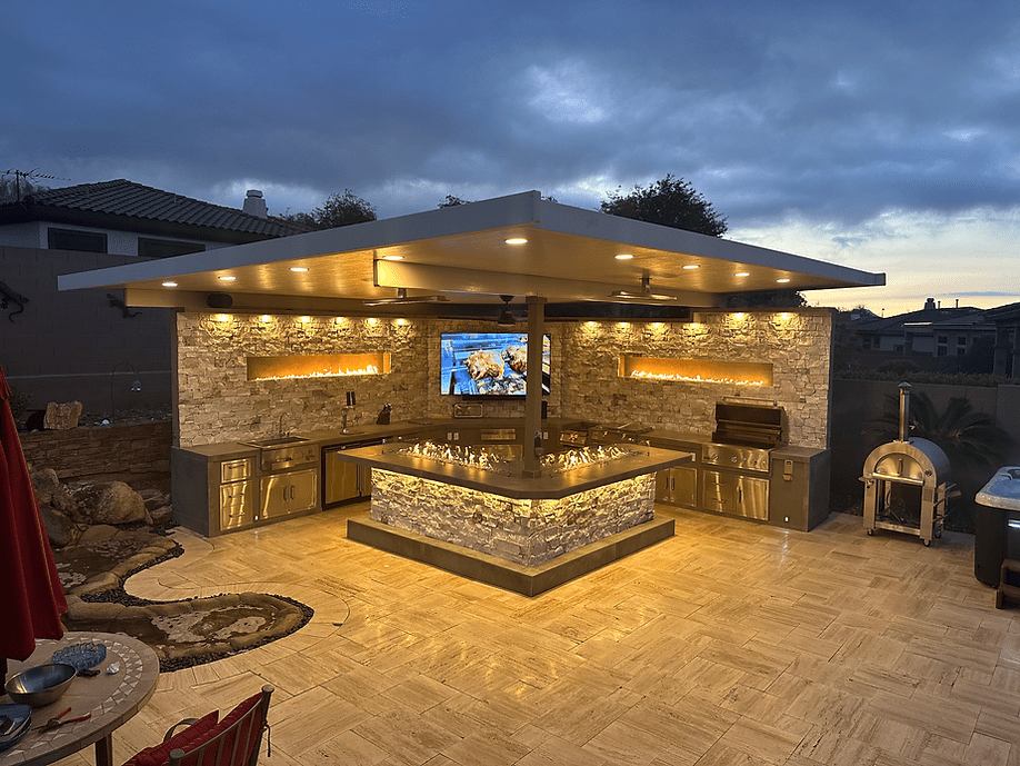 KoKoMo Luxury Outdoor Kitchen BBQ Island - Custom Built Premium Cooking Station for Your Backyard - Home Outpost Supply