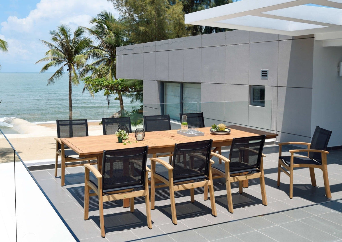 Leyland Lot Table and Fortuna Arm Chairs Dining set - Home Outpost Supply