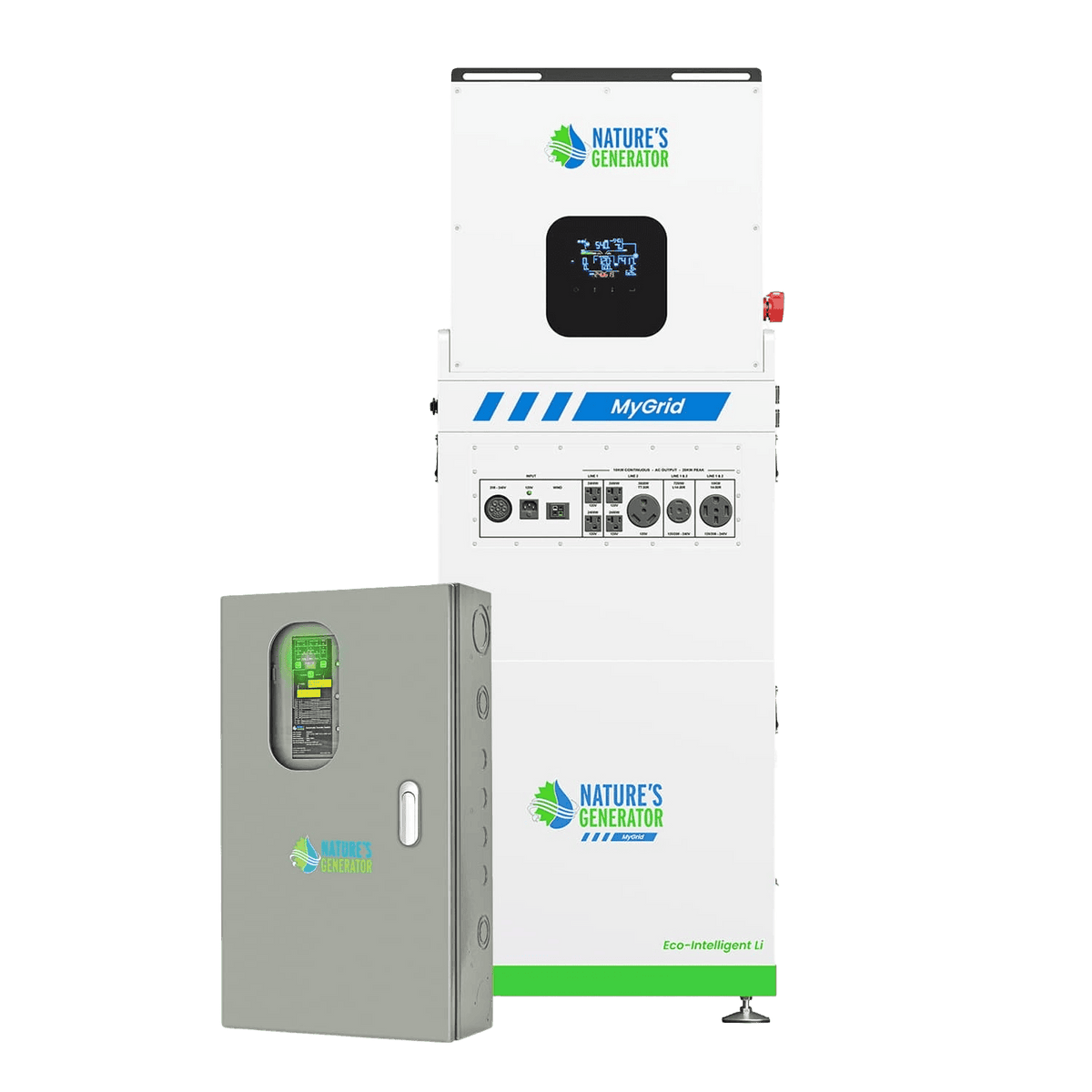 MyGrid 10K with Transfer Switch for House Battery Backup - Home Outpost Supply