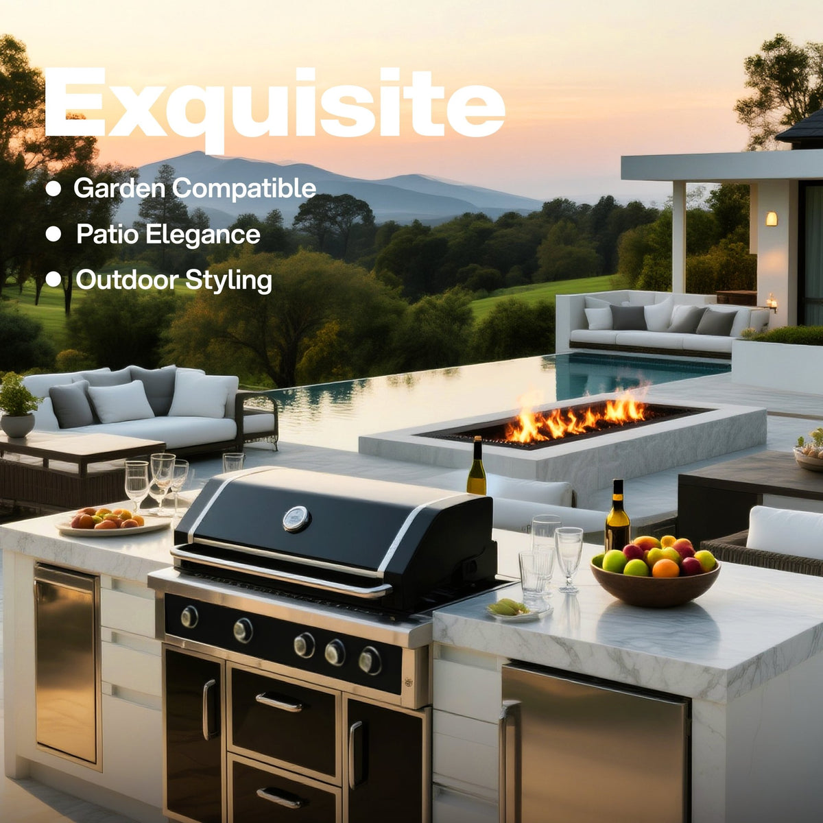 Navratil 49'' Stainless Steel Grill - Home Outpost Supply