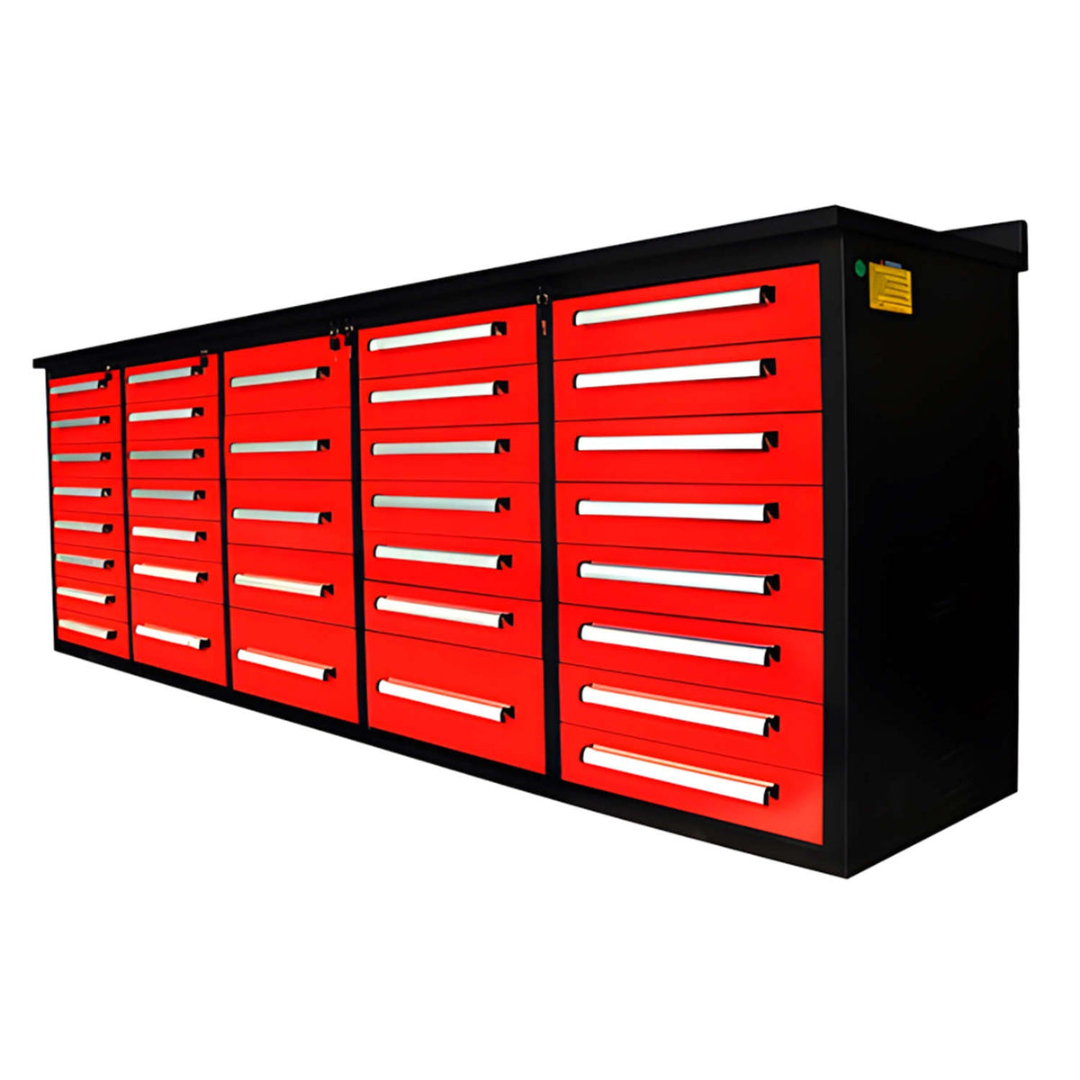 10ft Heavy-Duty Workbench Storage Cabinet with 35 Drawers