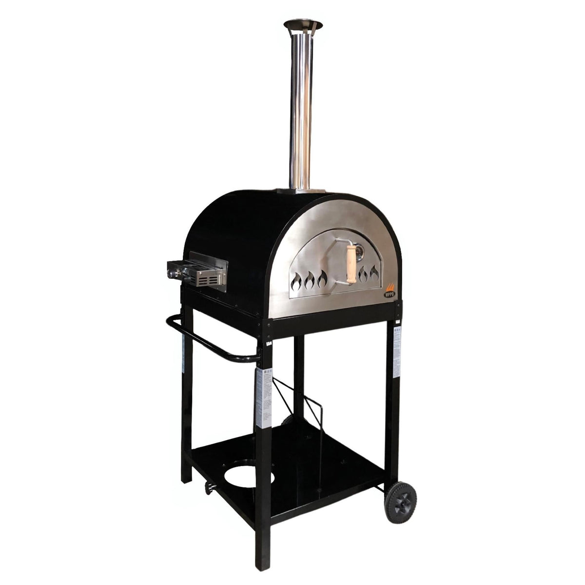 Traditional 25" Dual Fueled Pizza Oven With Gas Attachment- Wood and Gas Powered - Home Outpost Supply