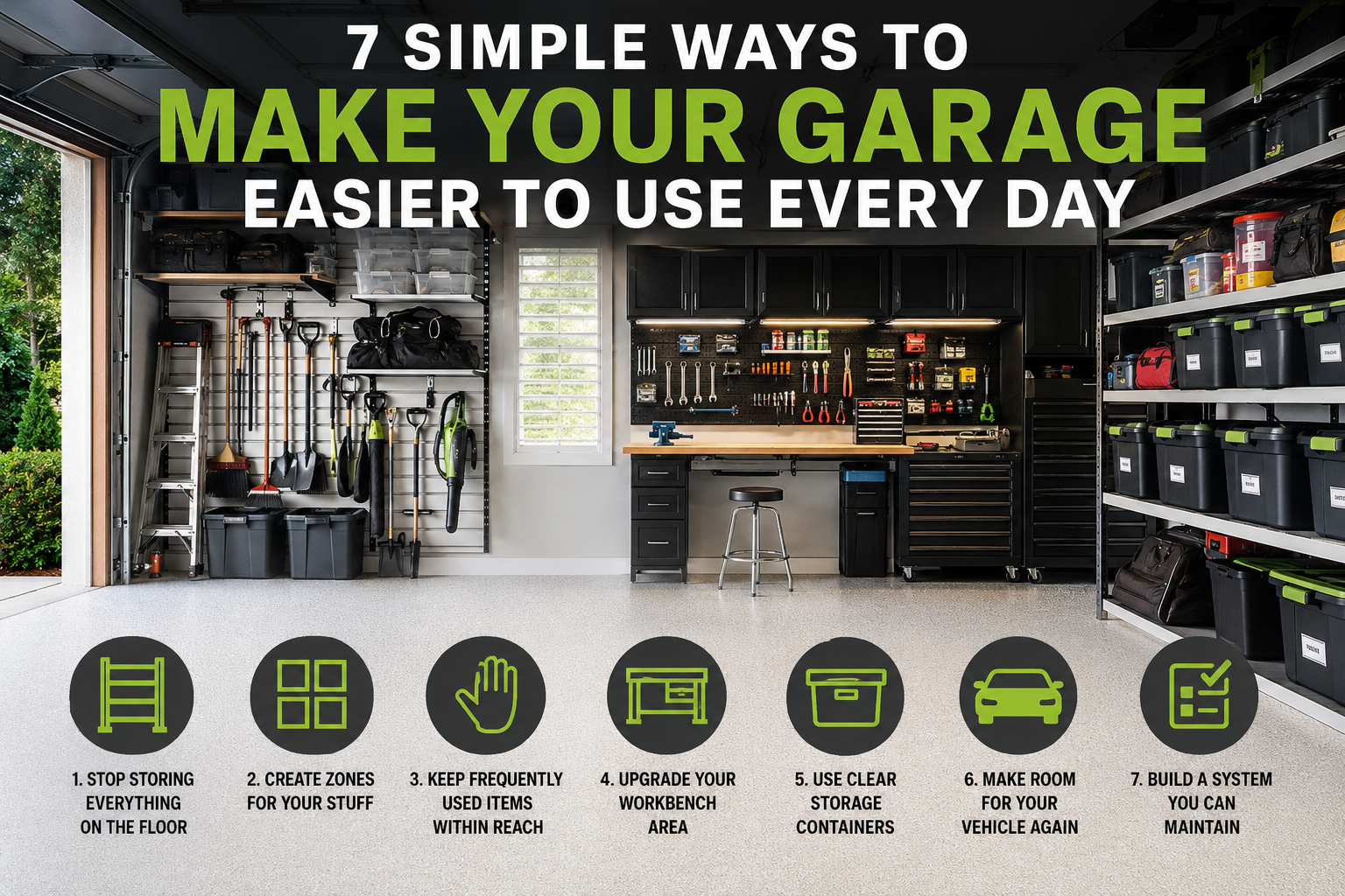 7 Simple Ways to Make Your Garage Easier to Use Every Day