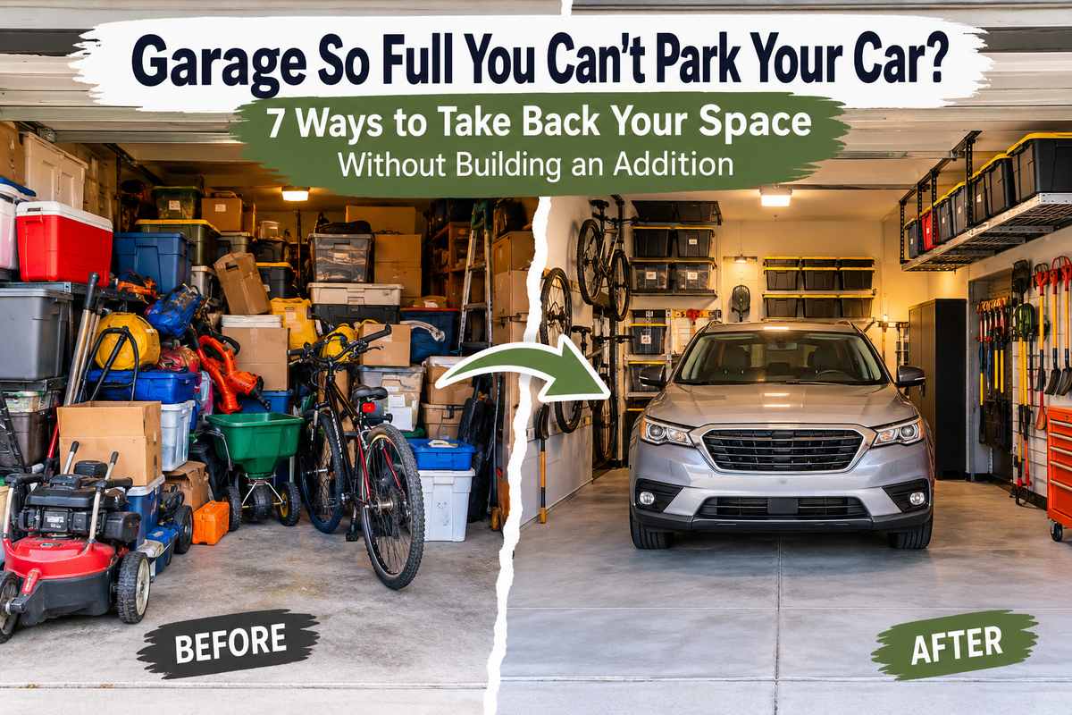 Garage So Full You Can't Park Your Car? 7 Ways to Take Back Your Space Without Losing Your Weekend