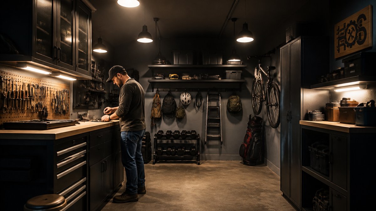 How Can You Brighten a Small Dark Garage?