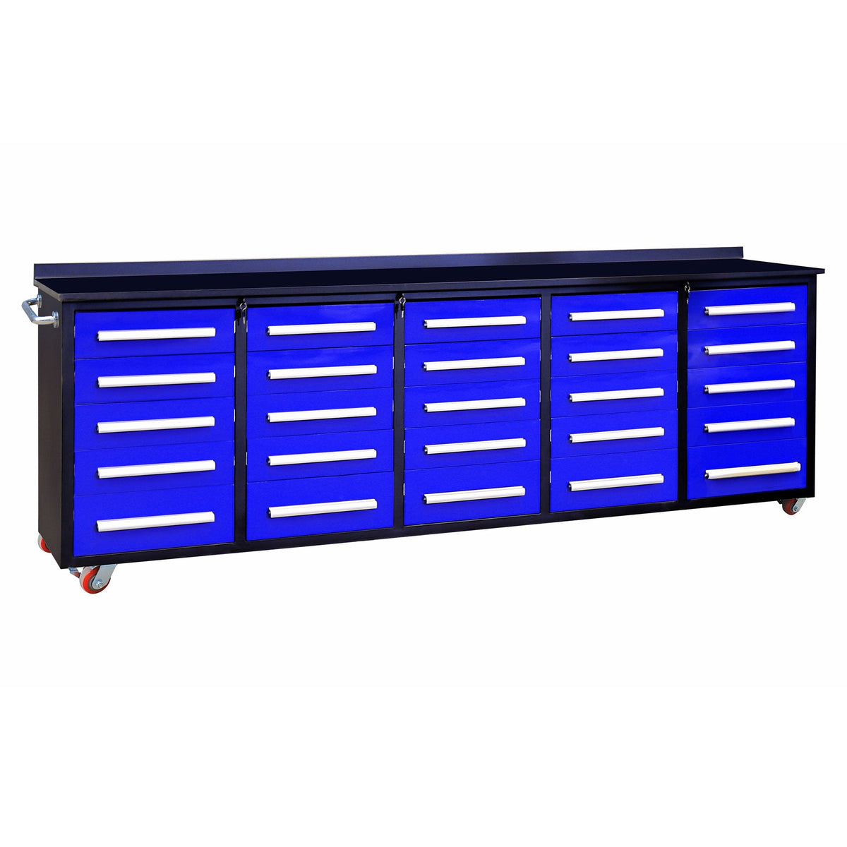 10 ft Heavy Duty Workbench with 25 Drawers - Home Outpost Supply