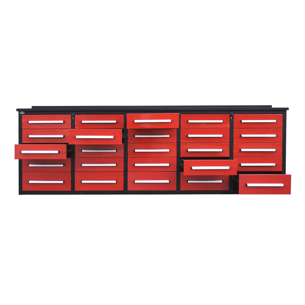 10 ft Heavy Duty Workbench with 25 Drawers - Home Outpost Supply
