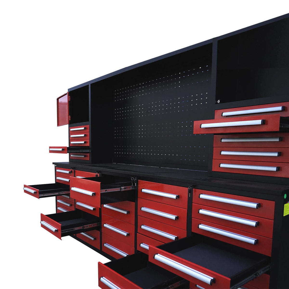 10ft Workbench Cabinet(40 Drawers, 2 Cabinets & 1 Pegboard) - Home Outpost Supply