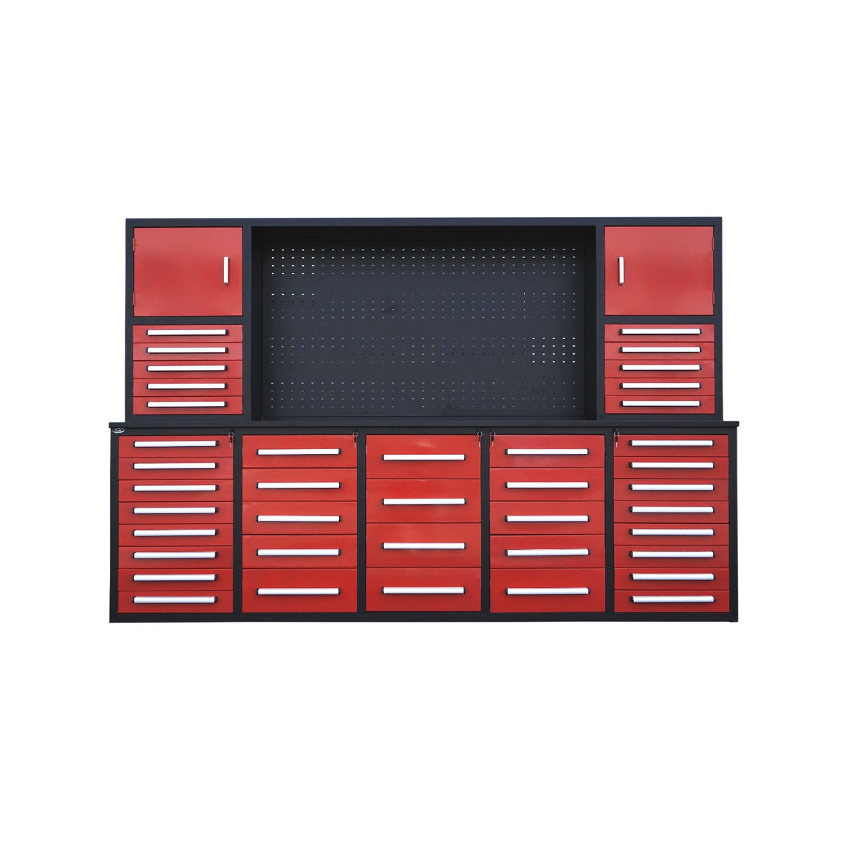 10ft Workbench Cabinet(40 Drawers, 2 Cabinets & 1 Pegboard) - Home Outpost Supply