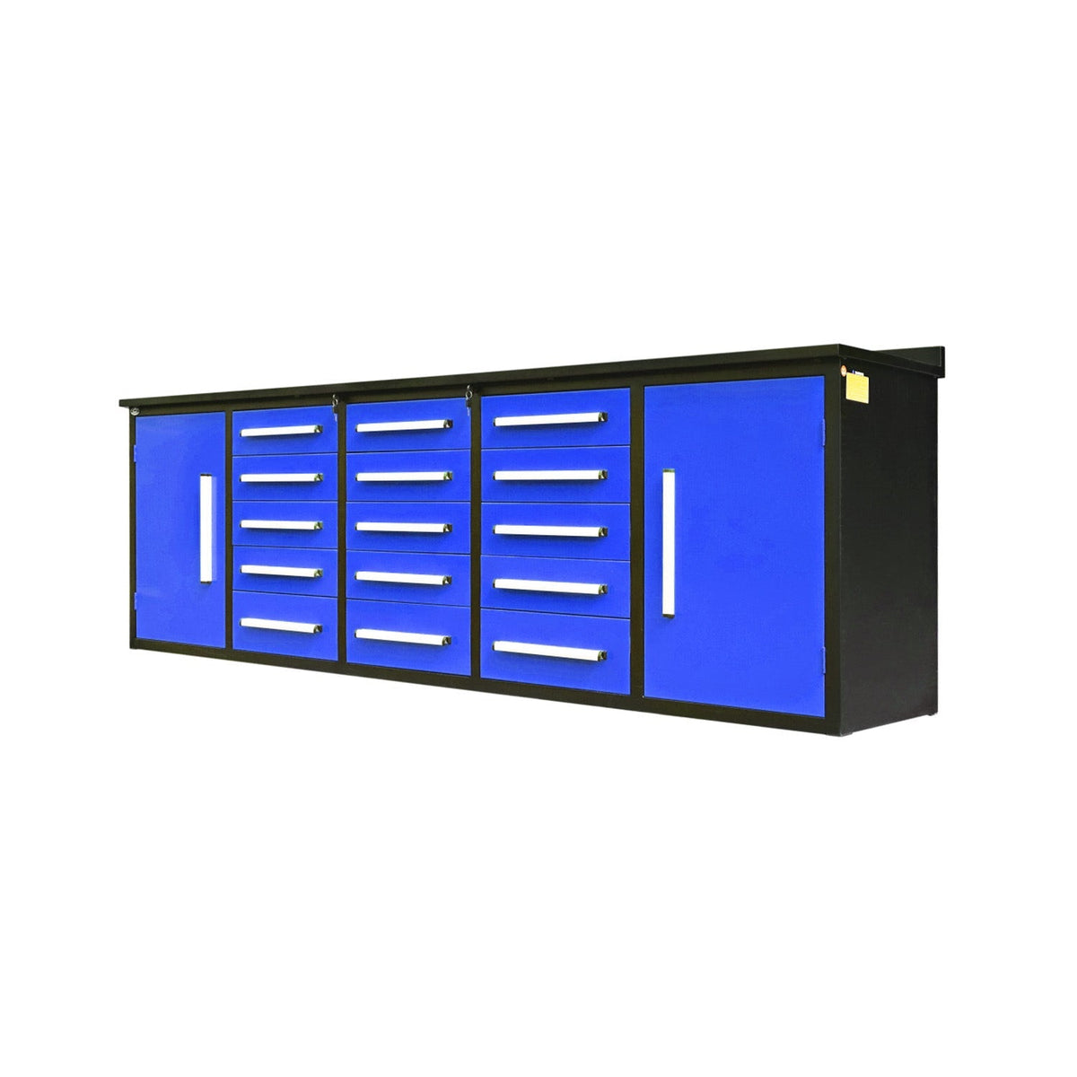 10ft Workbench Storage Cabinet with 15 Drawers & 2 Cabinets - Home Outpost Supply