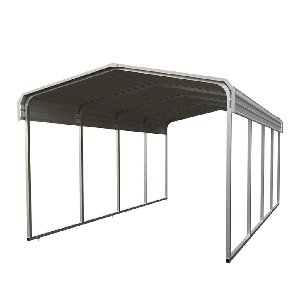 11' x 20' Heavy-Duty Metal Carport – 14-Gauge Steel Frame & Roof