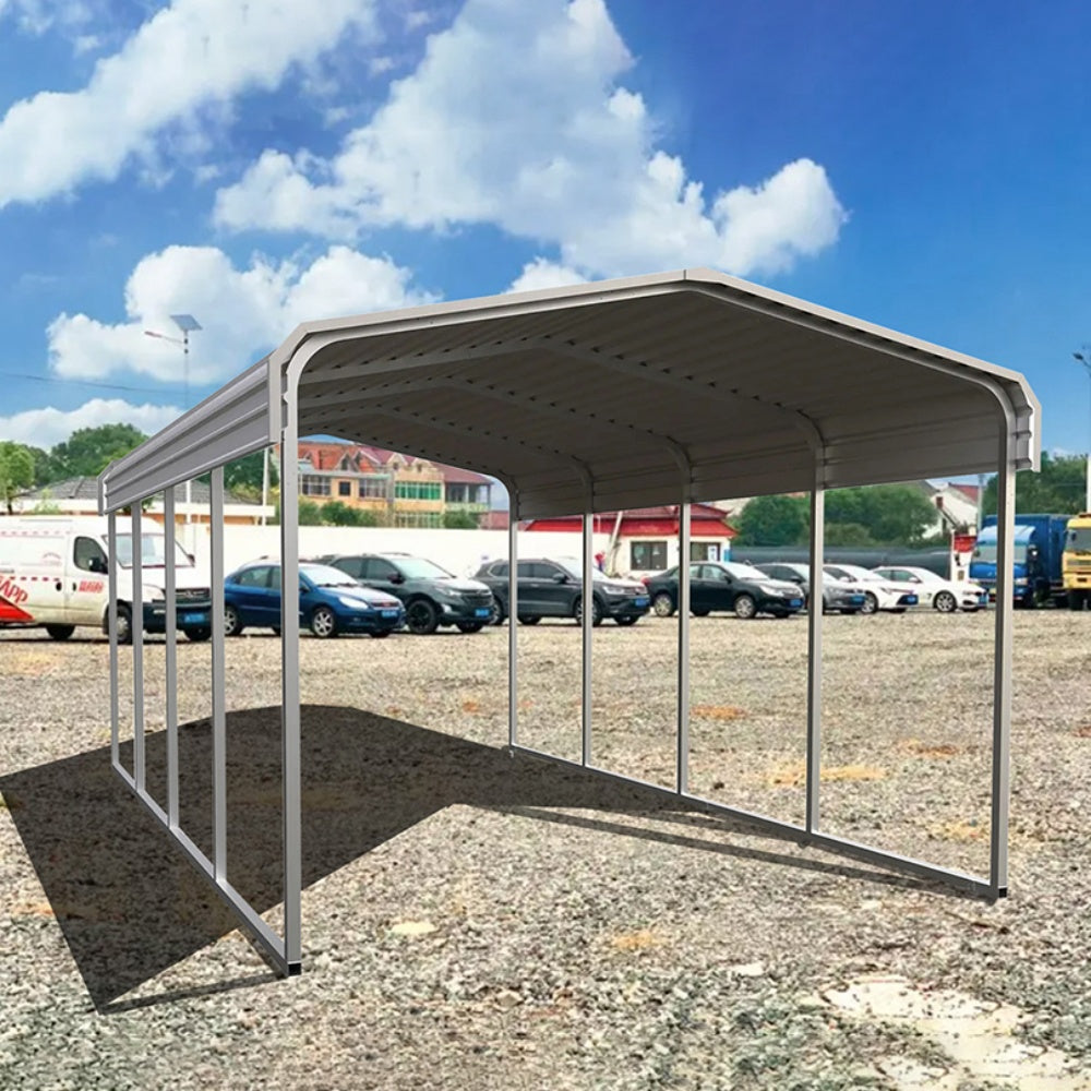 11' x 20' Heavy-Duty Metal Carport – 14-Gauge Steel Frame & Roof