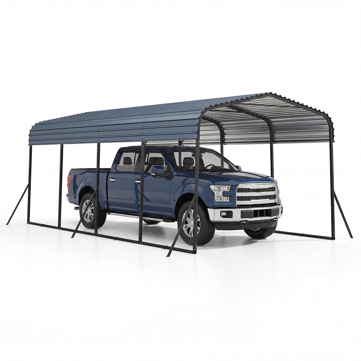 12 x 20 Feet Heavy-Duty Carport Outdoor Galvanized Steel Garage Car Shelter - Home Outpost Supply