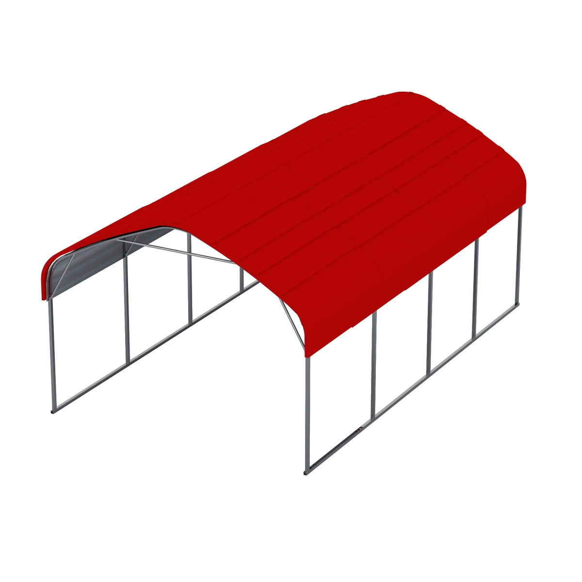 12' x 20' Galvanized Steel Carport with Square-Tube Frame – 9.4' High