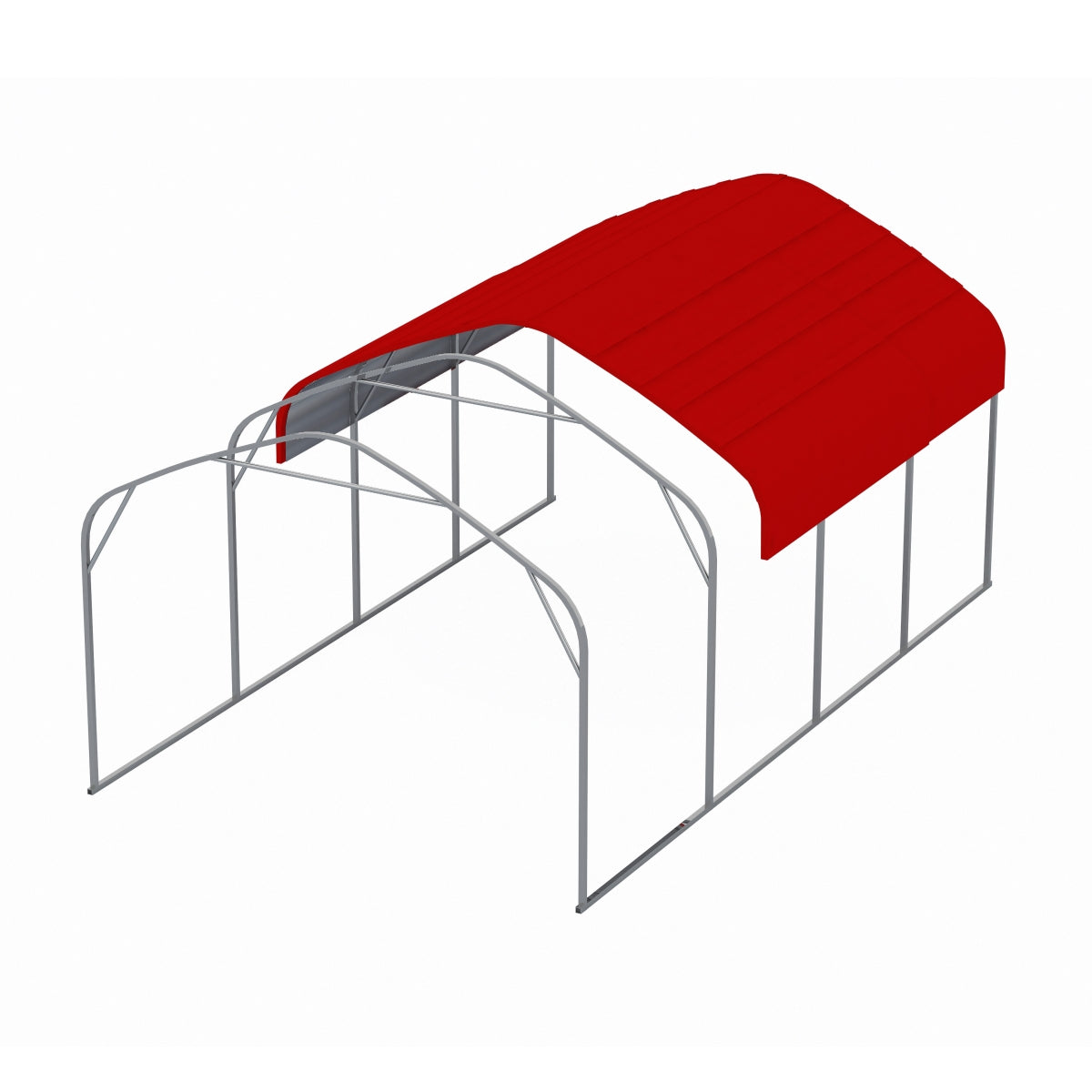 12' x 20' Galvanized Steel Carport with Square-Tube Frame – 9.4' High