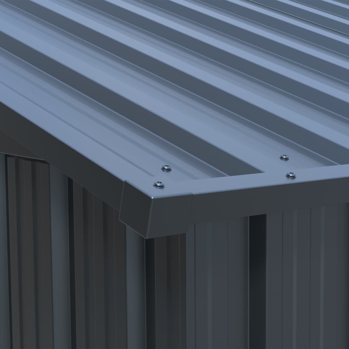 13'x20' Plus Upgraded Metal Shed w/ Double Front Doors & Side Entry Door - Home Outpost Supply