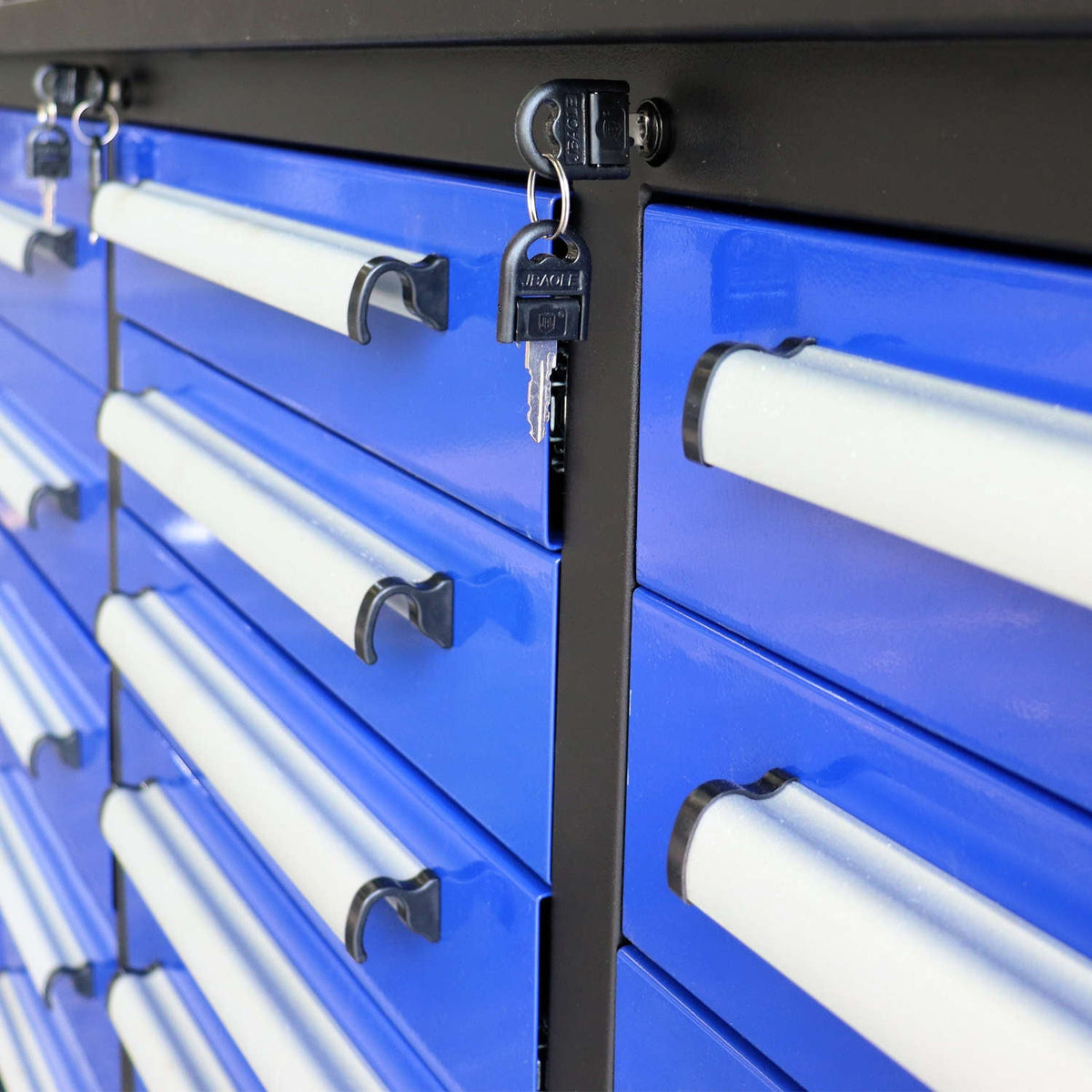10ft Heavy-Duty Workbench Storage Cabinet with 35 Drawers