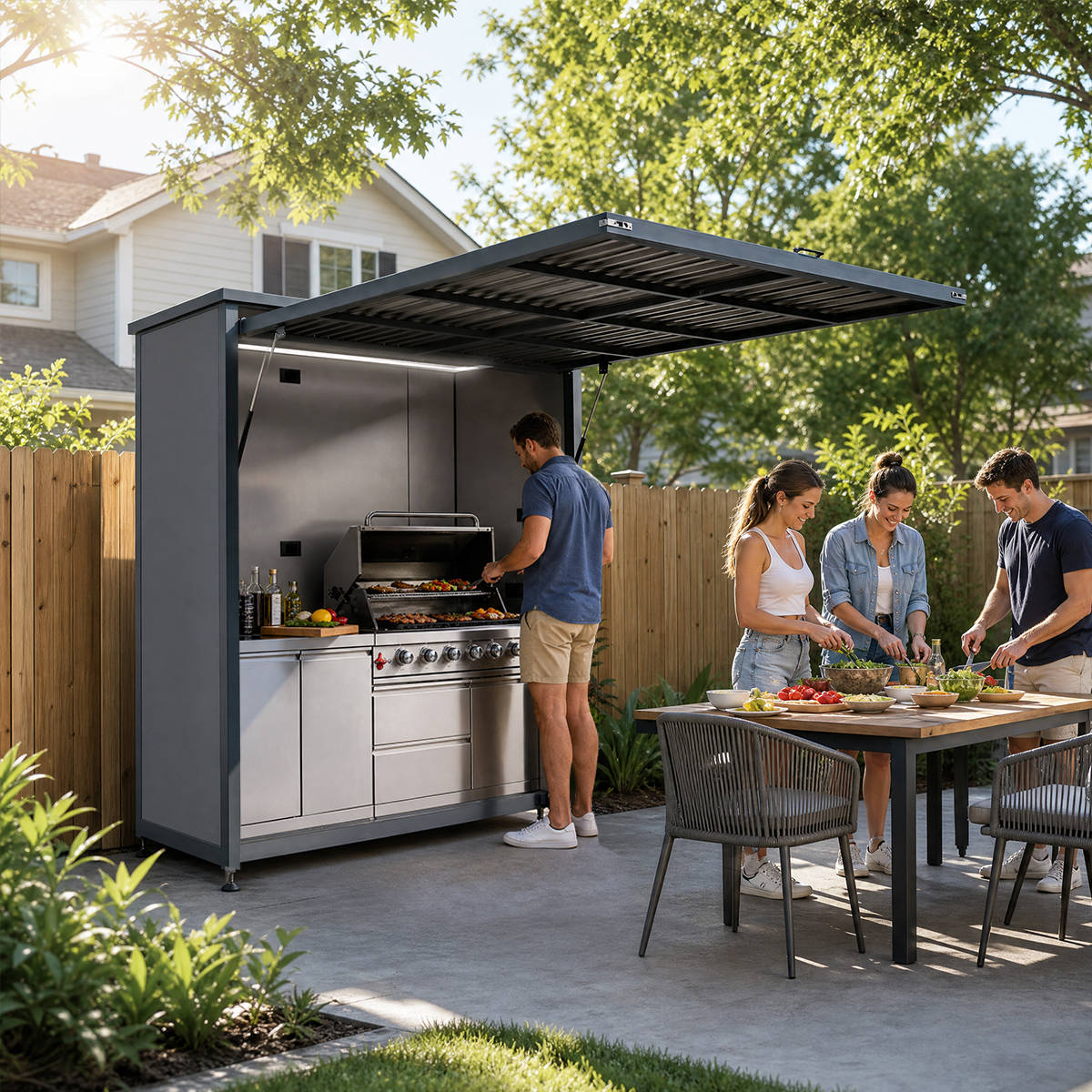 3ftx7ft BBQ House Outdoor Kitchen