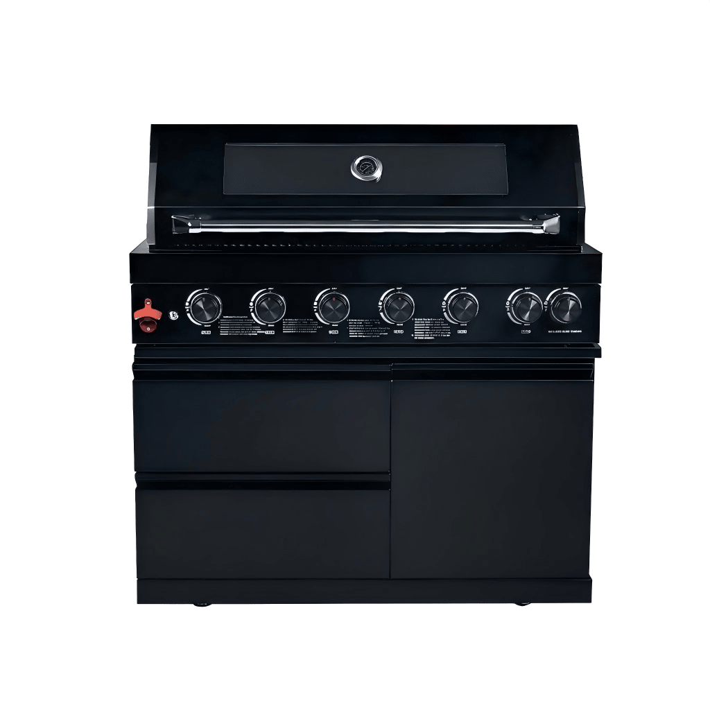 43" Black Six Burners Outdoor Kitchen Island Grill - Home Outpost Supply
