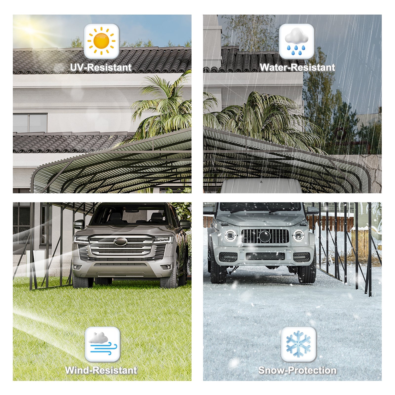 Heavy Duty 20'X30' Carport Canopy