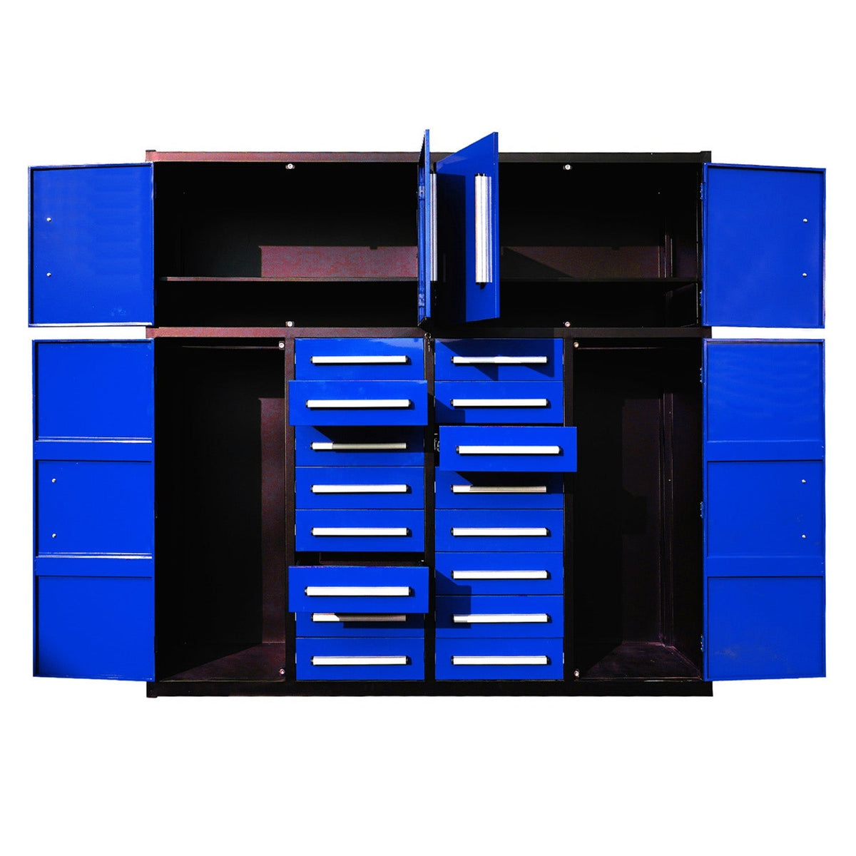 7ft Garage Storage Cabinet with 16 Drawers - Home Outpost Supply