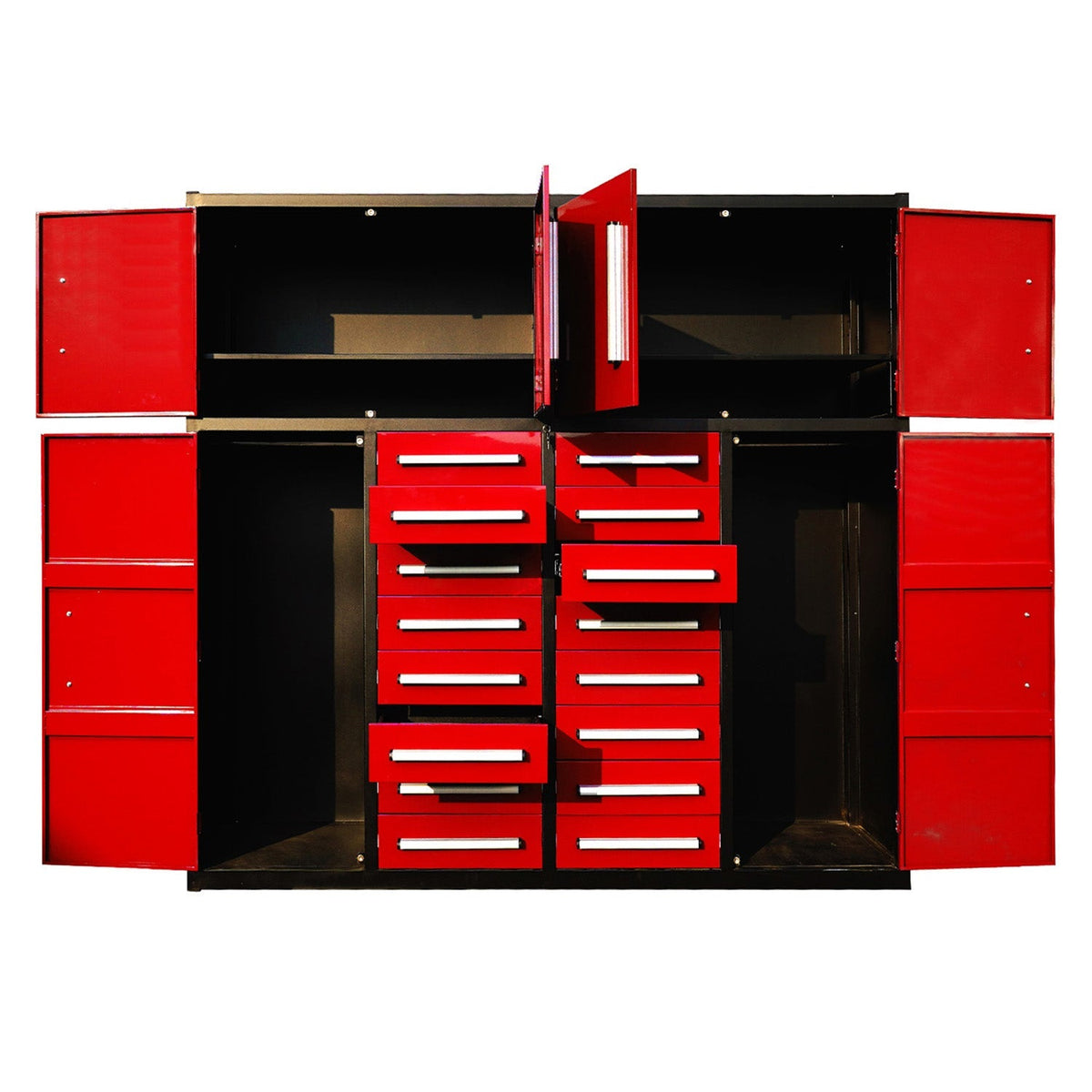 7ft Garage Storage Cabinet with 16 Drawers - Home Outpost Supply