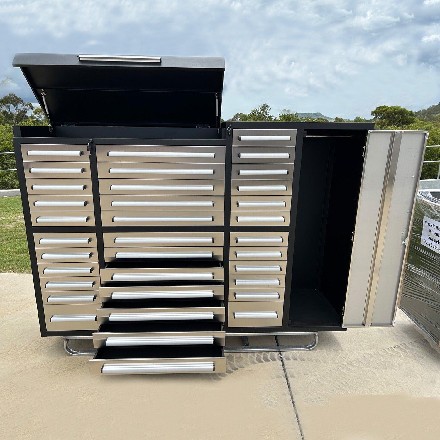 7ft Garage Storage Cabinet (35 Drawers & 1 Cabinet)