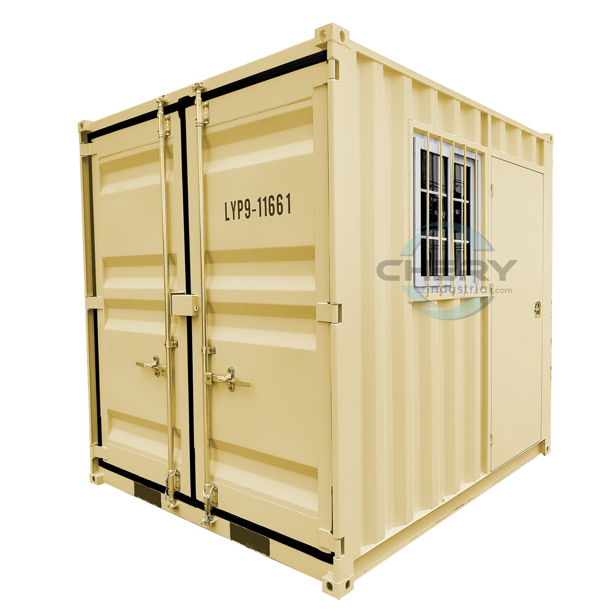 9' Small Steel Shipping Container with Side Door & Window