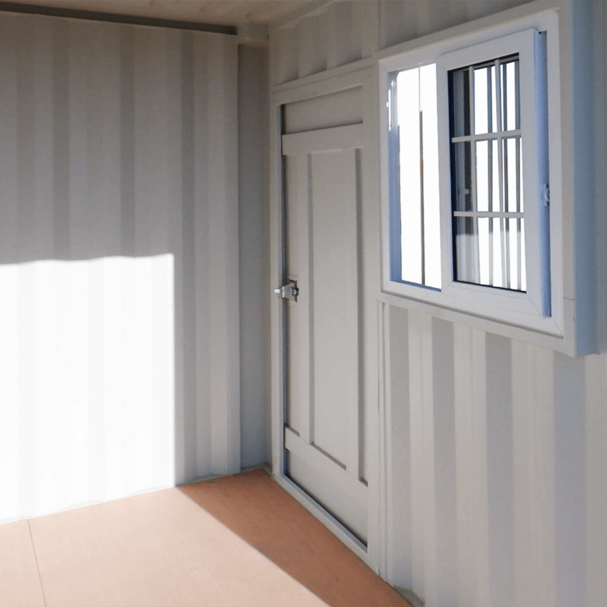 9' Small Steel Shipping Container with Side Door & Window