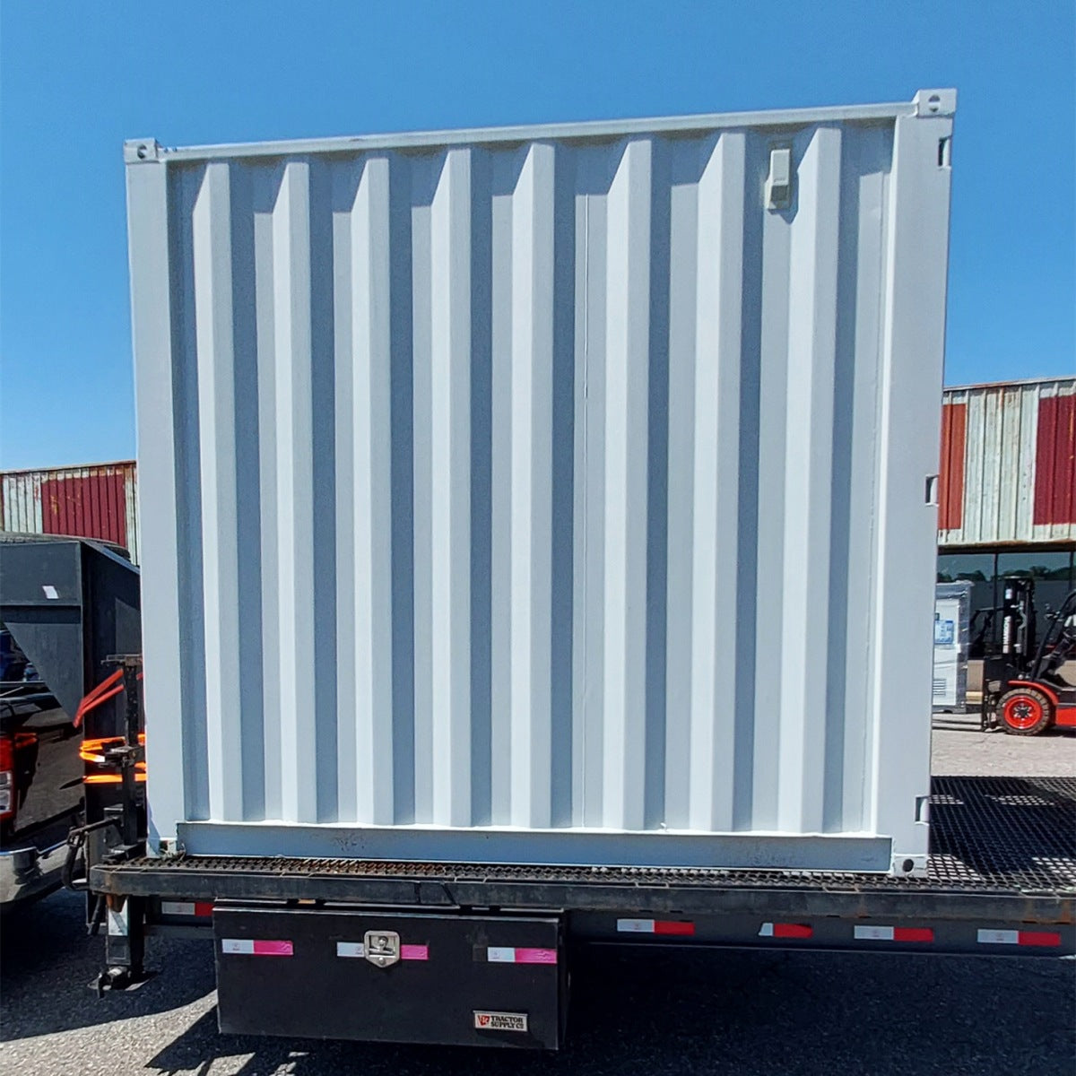 9' Small Steel Shipping Container with Side Door & Window