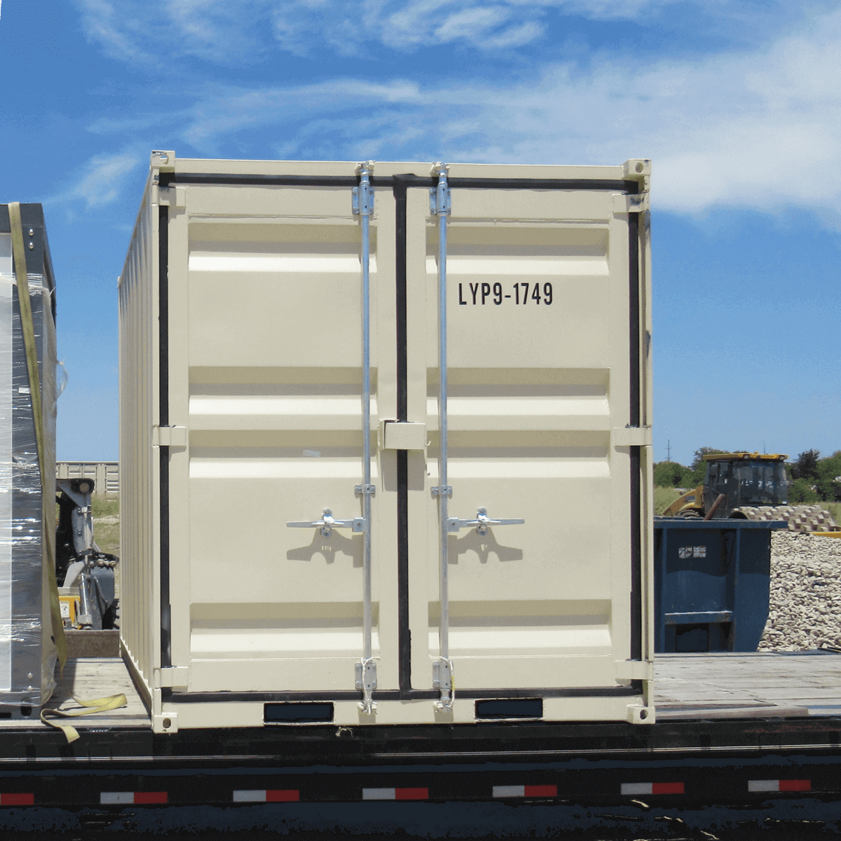 9' Small Steel Shipping Container with Side Door & Window