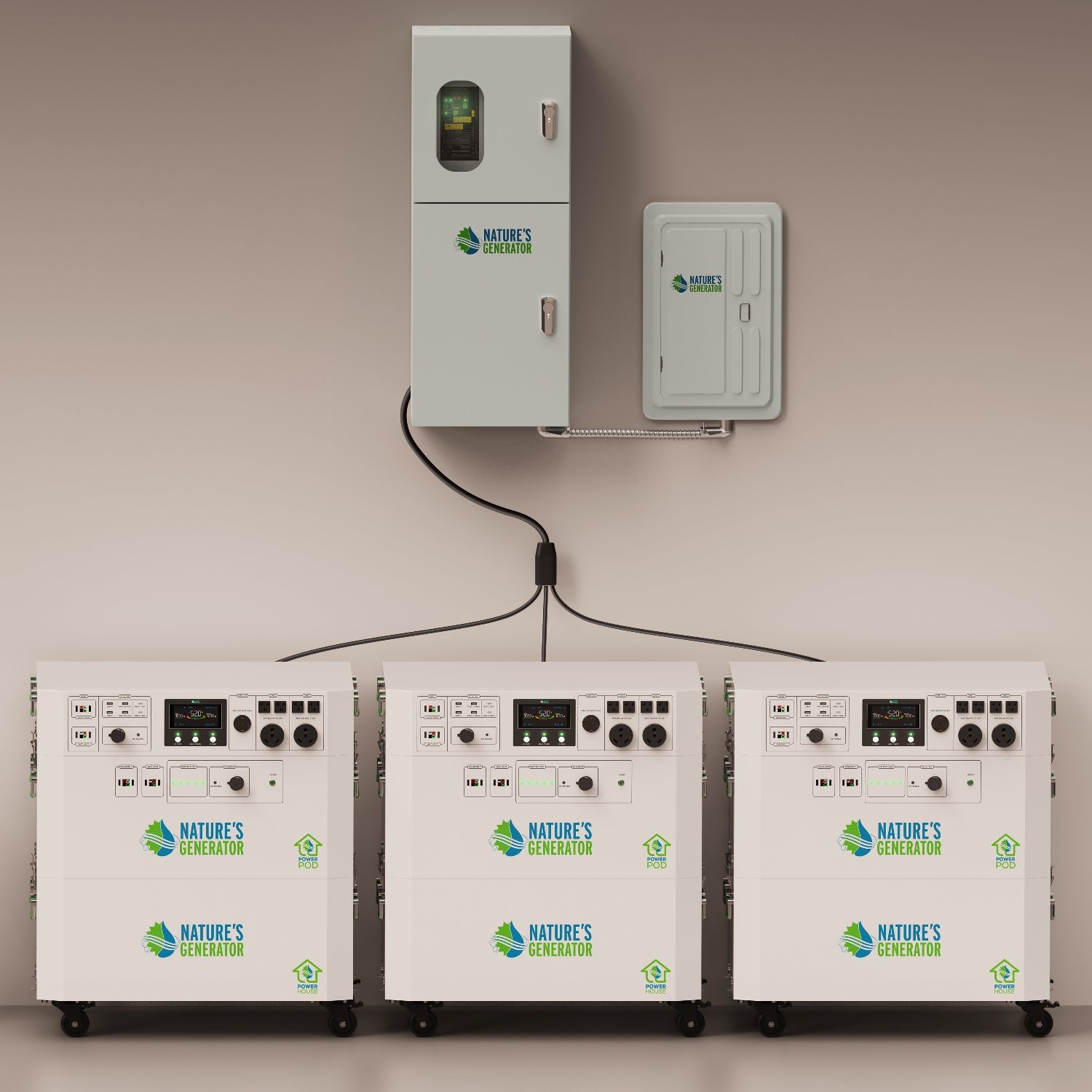 Powerhouse V2 Solar Generator and Transfer Switch